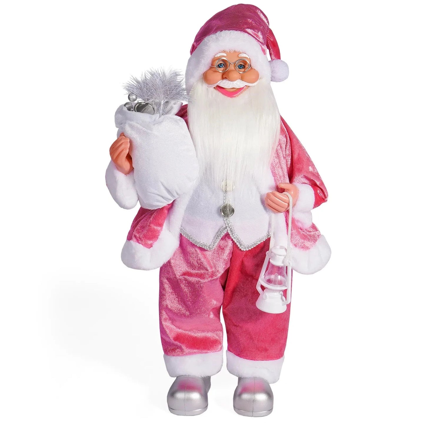 Christmas decoration standing Santa Claus doll ornaments Happy Date Christmas Santa Claus Figurine Decor party Ornament Gift Good Vibrations