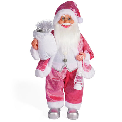 Christmas decoration standing Santa Claus doll ornaments Happy Date Christmas Santa Claus Figurine Decor party Ornament Gift Good Vibrations