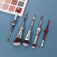 5pcs/set Star Wars Makeup Brush Bb8 Robot Yoda Baby Makeup Brush Spaceship Model Gift Professional Makeup Tool Set Good Vibrations