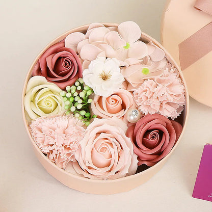 Soap Flower Gift Box For Woman's Day Mother's Day Rose Carnation Bathroom Decoration Mother's Day Gift Girl Friend Artificial Good Vibrations Adult Super Store