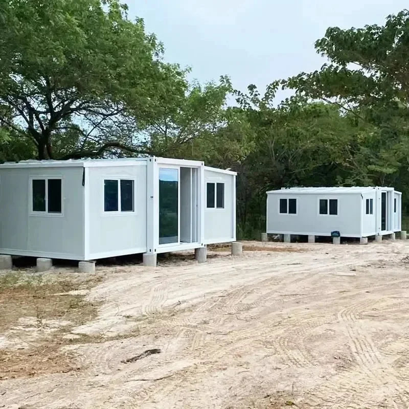 Portable Expandable Container House for Family Leisure with 2-3 Bedrooms, Parent-Child Homestay Venue, 40ft 20ft Tiny House. Good Vibrations