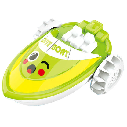 Baby Bath Toys Children Bathing Cute Swimming duck Water Playing Toys Clockwork Car Cartoon Vehicle Baby Bath Toy for Kids Gift Good Vibrations