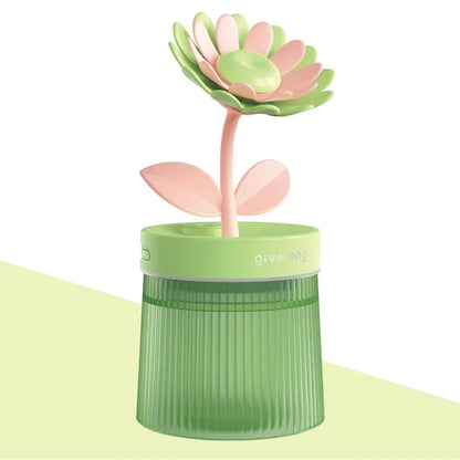 2024 USB Portable Ultrasonic Humidifier - Colorful Cup Aroma Diffuser, Cool Mist Maker, Flower Air Purifier with LED Light Good Vibrations Adult Super Store