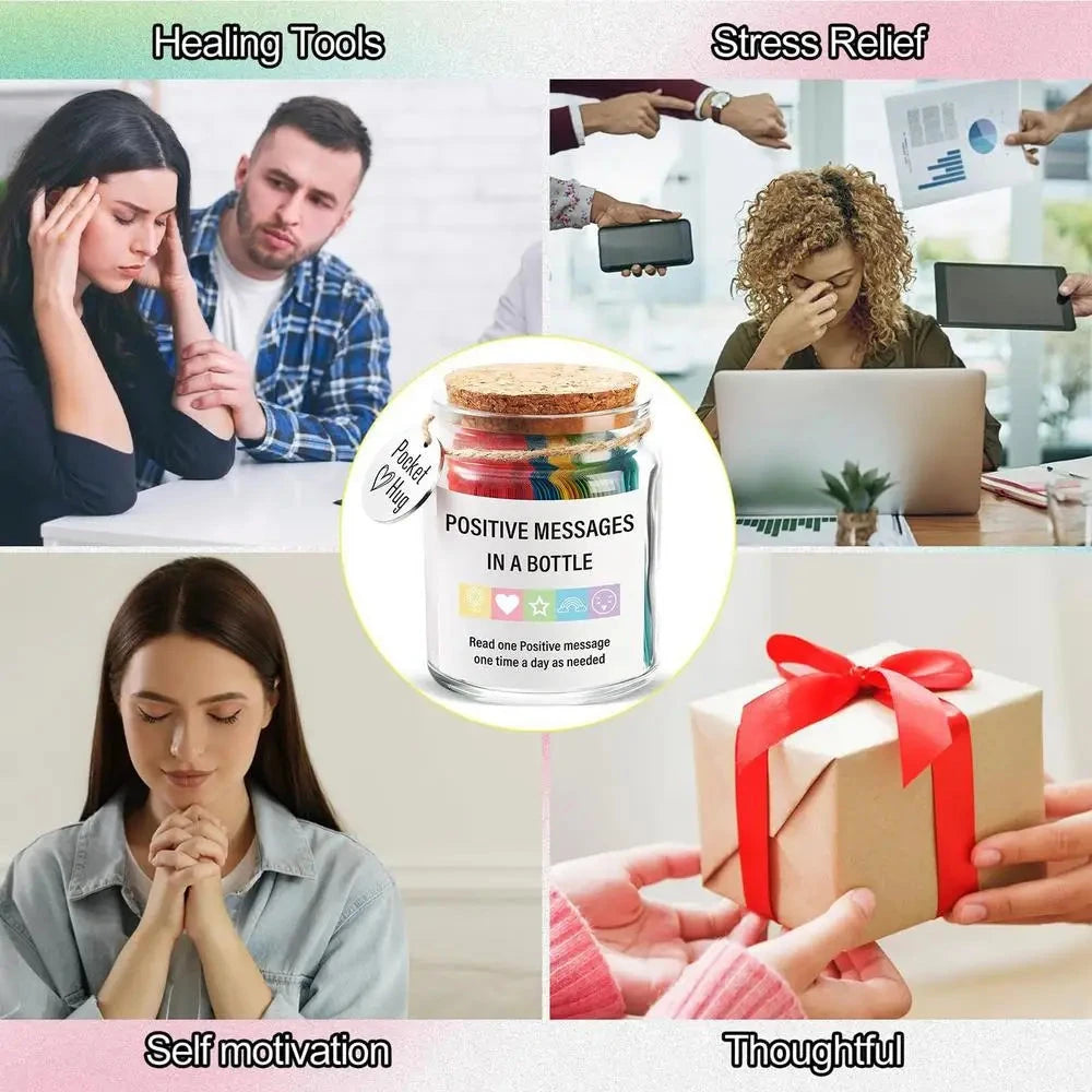 Encouraging Messages Bottle Positive Affirmation Jar Daily Encouraging Bottle For Friend Girlfriend Sister Wife Good Vibrations Adult Super Store