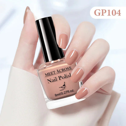 8ml Water-Based Nail Polish 48 Colors Long Lasting Quick Drying No Need of Lamp to Cure Nail Supplies Vernis for Nails Manicure Good Vibrations