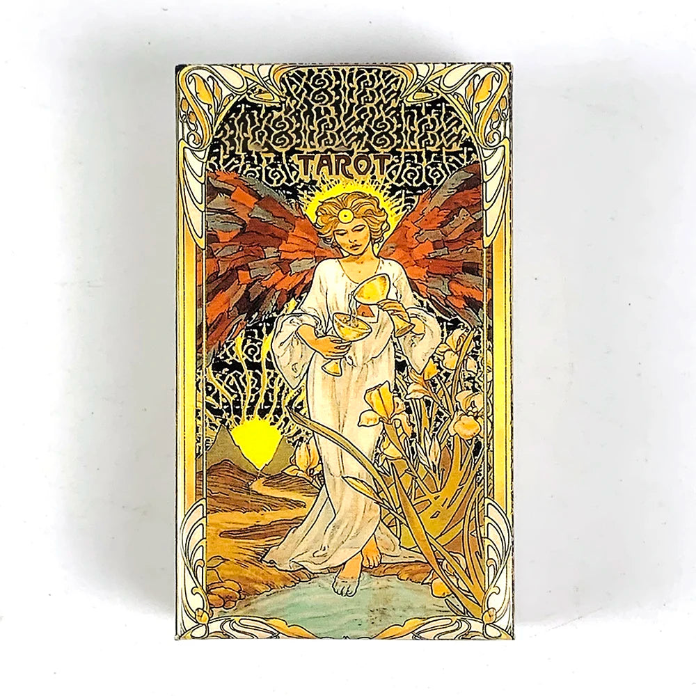 Tarot Card A 78 Cards Deck Classic Occult Divination Cards Game For Beginners,Ideal for Divination, Meditation & Gift Good Vibrations