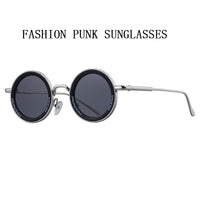 Round Steampunk Sunglass Men Vintage Punk Sunglasses Women Trendy Retro Fashion Glasses Gafas De Sol Hombre Lunette Soleil Femme Good Vibrations