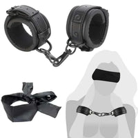 SM Erotic Leather Handcuffs Footcuffs Alternative Bondage Binding Handbuckles Footbuckles Erotic Products Bdsm Set for Couple GOOD Vibrations