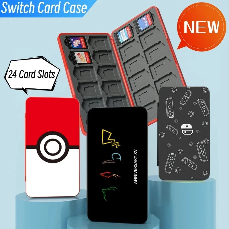 Protective Game Card Case Switch 24 Slots Storage Box Game Cartridge Case For Switch OLED Lite Dustproof Fall Prevention Good Vibrations