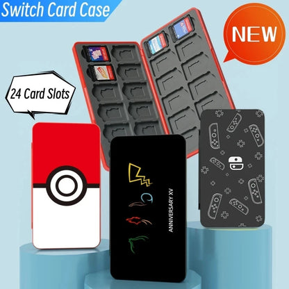 Protective Game Card Case Switch 24 Slots Storage Box Game Cartridge Case For Switch OLED Lite Dustproof Fall Prevention Good Vibrations