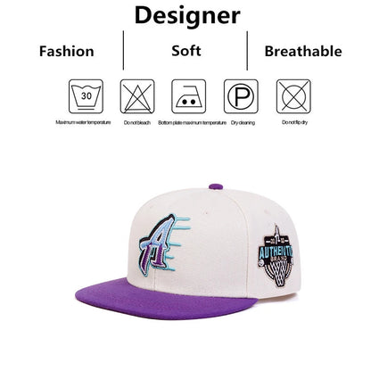 Unisex A Letter Embroidery Side Basketball Hip-hop Hats Spring Autumn Outdoor Adjustable Casual Baseball Caps Sunscreen Hat Good Vibrations