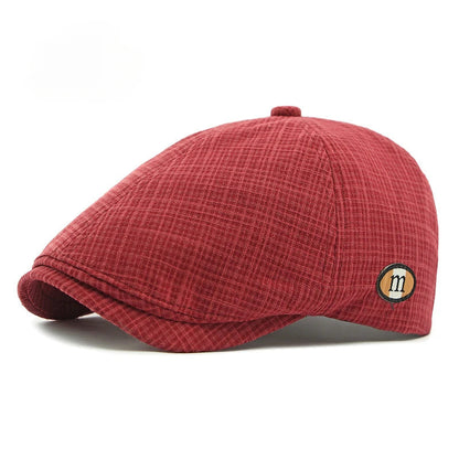 2025 New Hats for Men and Women Wearing British Retro Beret Hat Fashion Casual Berets Caps for Women Solid Color Adjustable Cap Good Vibrations