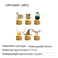 Magic School Birthday Party Decoration Disposable  Paper Plate Cup Napkin Balloons Gifts Magician Kids Baby Shower Party Supplie Good Vibrations