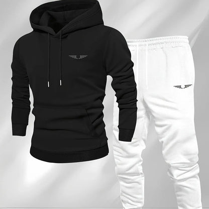 Hooded sweatshirt for men trendy American streetwear style long-sleeved top for men 2025 new autumn stylemen's clothing Good Vibrations