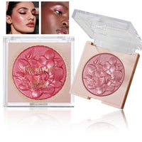Pearlescent Shimmer Blush Powder, Single-color Blush, Fine Powder, Improves Skin Tone, Blush Without Flying Powder Good Vibrations