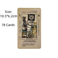 Meaning Tarot Card With Meaning On Them Beginner Tarot Keyword Antiqued Tarot Deck Learn Tarot 78 Cards