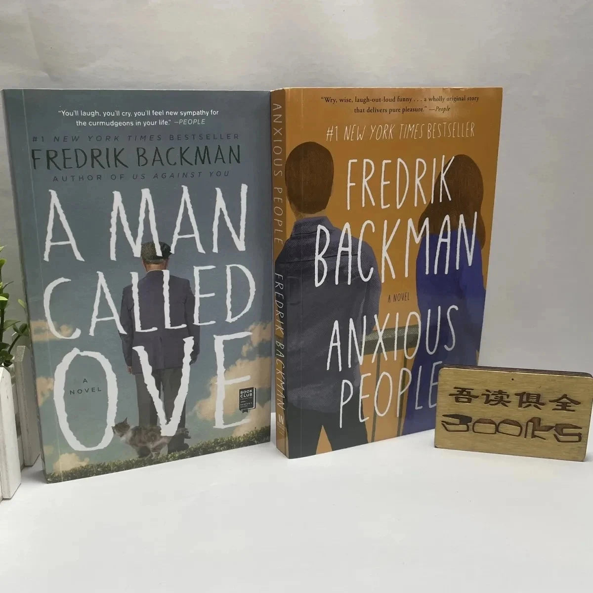 2Books Set by Fredrik Backman Anxious People And A Man Called Ove Book in English Libros Good Vibrations