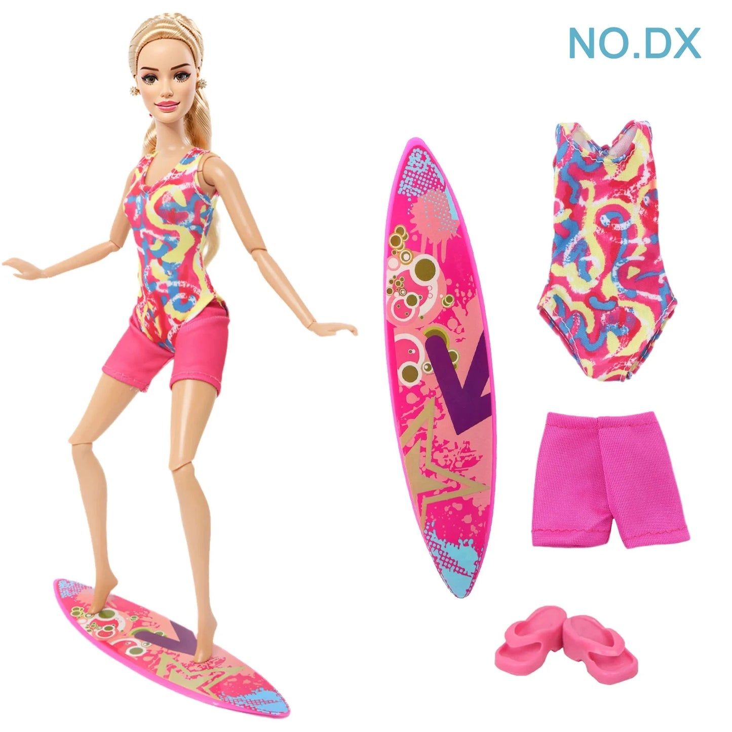 Doll Swimwear Ba Doll Bie 1/6 Summer Lifebuoy Rings Bikini Slipper Chair Beach Clothes 11.5 Inch Doll 30cm Accessories Good Vibrations