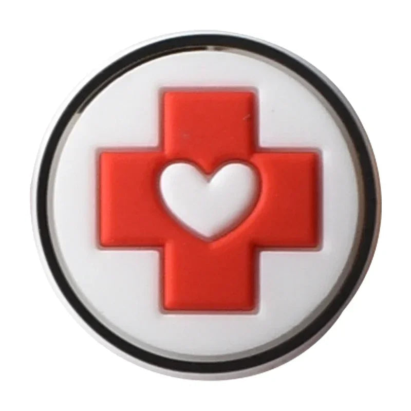 Shoe Charms for Crocs Accessories Organ Medical Care Shoes Charm for Croc Decorations Pins Men Accessory Jeans Woman Clogs Clips Good Vibrations
