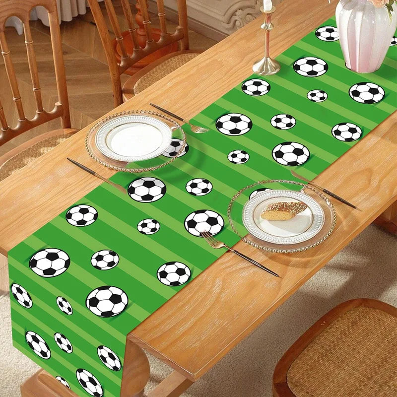Football Party Disposable Tableware Boys Kids 1st Birthday Party Decorations Sports Soccer Theme Birthday Party Supplies Decor Good Vibrations