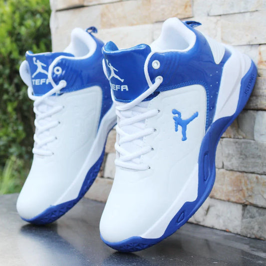 Brand Professional Men's White Red Blue Basketball Shoes Basketball Sneakers Anti-skid High-top Couple Man Basketball Boots Good Vibrations