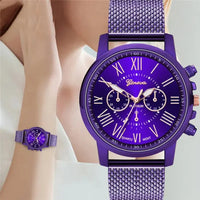 2020 Geneva Women Wristwatches Fashion Luxury Purple Watches Casual Ladies Watches Female Clock Reloj Mujer Relogio Feminino Good Vibrations