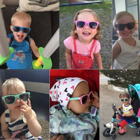 Baby Sunglasses with Glasses Box Boys Girls Outdoor Goggles Sun Glasses AC Lens Safety Glasses and Cases Gift for Kids Good Vibrations