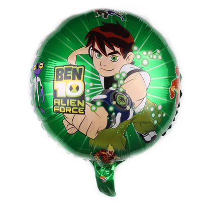 Cartoon Ben-10 Birthday Party Decoration Balloons Favor Set Banner Cake Toppers Baby Shower Boys Ben-10 Party Supplies Good Vibrations