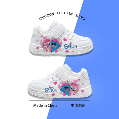 children's stitch sneakers girls boys shoes Casual basketball Kid Running Fashion Sports 7 and 18 year old girls Shoes Gift Good Vibrations