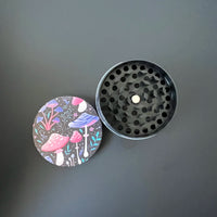 2" Mushroom Herb Grinder Cute Mushrooms Design Girly Gift 4-Piece Design with Pollen Catcher Good Vibrations Adult Super Store