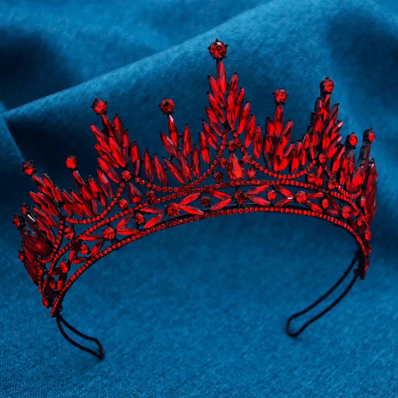 Gorgeous Baroque Crown for Bridal Tiaras Wedding Headwear Prom Diadem Hair Jewelry Prom Pageant Tiaras and Crowns Good Vibrations