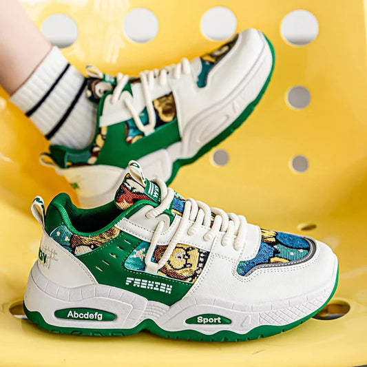 Mens Sneakers Thick Sole Anti Skid Wear-resistant 2025New Men's Casual Spring Shoes Breathable Man Footwear Fashion Comfortable Good Vibrations
