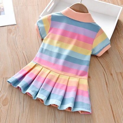 New Girl Dress Children Dresses Kids Clothes Fashion toddler Baby Clothing Spring Summer Gilrs Dress Good Vibrations