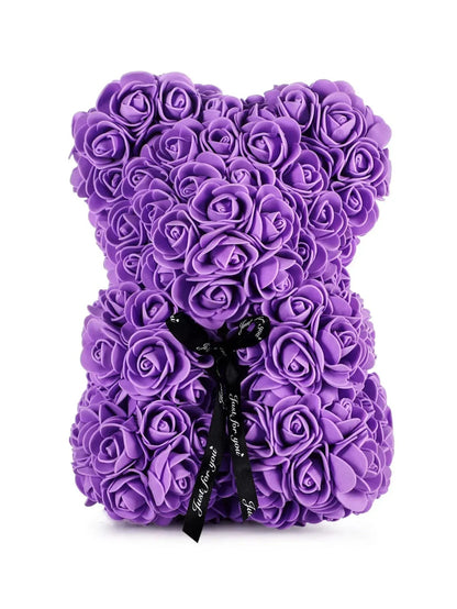 Rose Teddy Bear Artificial Flower Anniversary Valentines Day Birthday Gift Mothers Day Mom Gifts Girlfriend Birthday Gifts Women Good Vibrations