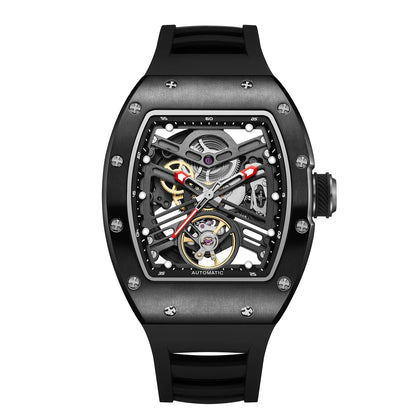 Fashion Sports Waterproof Automatic Watch OEM Barrel Case Mechanical Wristwatch Wholesale Latest Design Good Vibrations