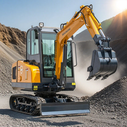 2.5 ton Kubota Engine Mini Excavator Diesel Hydraulic Crawler Excavators 2.5t China Mini Bagger Construction Machinery Custom Good Vibrations