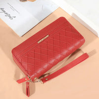 Long Women's Wallet Female Purses Tassel Coin Purse Card Holder Wallets Double Zipper Pu Leather Clutch Luxury Money Phone Bag Good Vibrations