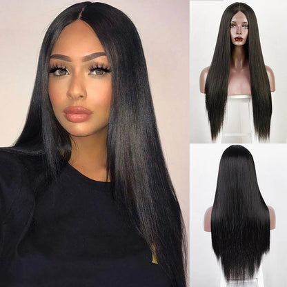 I's a wig Long Straight White Cosplay Wigs Synthetic Wigs for Women 60 613 Blonde Grey Pink Black Color for Daily Party Lolita Good Vibrations