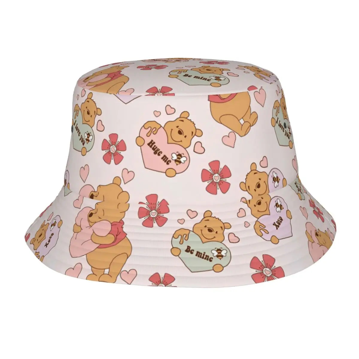 Vocation Getaway Headwear Winnie The Pooh Merch Bucket Hat Unique Women Men Sun Bob Hats Good Vibrations