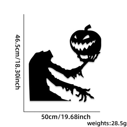 Halloween Decorations,Skeleton,Pumpkins,Halloween Horror Door Stickers,Ghost Festival,party Decor,felt Wall Stickers,Room Decor Good Vibrations