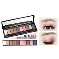 Fashion Eye Makeup Palette Natural Make Up Light 10 Color Nude Eye Shadow Shimmer Matte Eyeshadow Cosmetics Set with Brush Good Vibrations