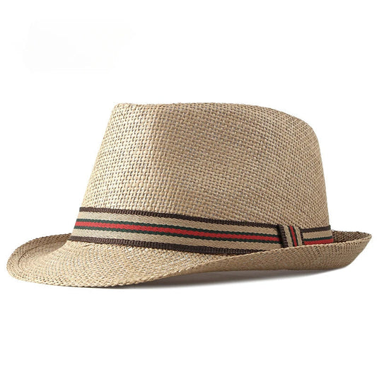 Women Beach Hats in Spring Summer British European and American Jazz Hats Men Fedoras Straw Hats Outdoor Travel Bucket Sun Hats Good Vibrations