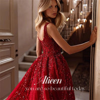 Customized Prom Dresses for Special Occasions Hand-made Beads Luxurious Women's Evening Dresses Large Sizes Square Leader Shiny Good Vibrations