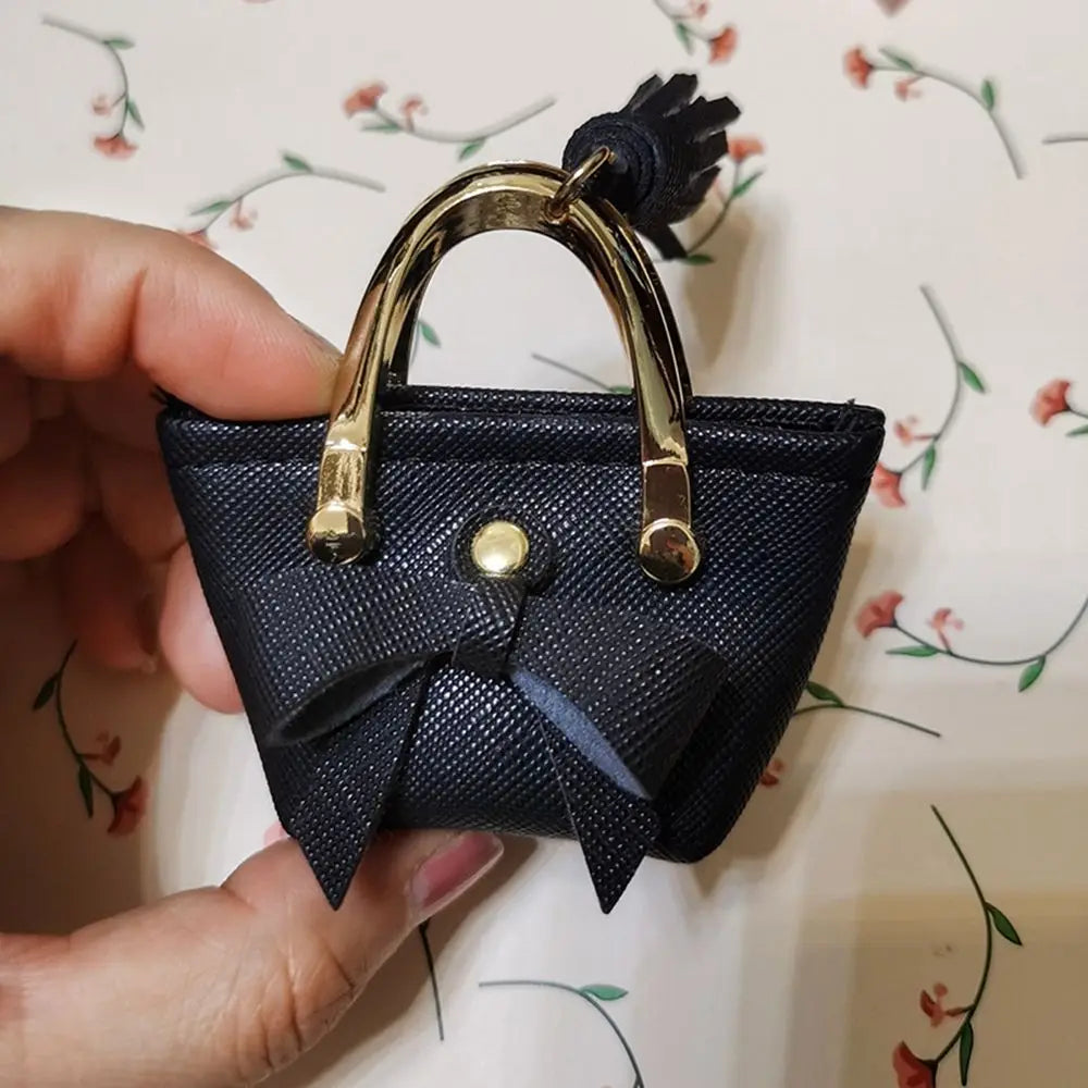 Fashion Miniature Handbag PU Leather Bag Lady Purse Shoulder Bag For 1/6 BJD Dolls Outfits Accessories Dollhouse Girls Gift Toys Good Vibrations