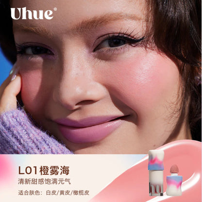 UHUE Blush Liquid Blush Light And Skin-Friendly Multi-Purpose Lips And Cheeks Long-Lasting Delicate Color Makeup Cosmetics Good Vibrations
