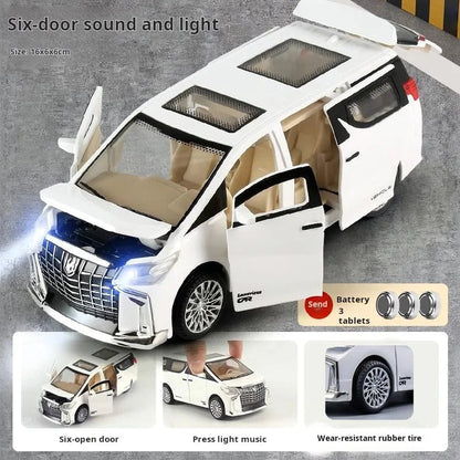 1:32 Children's Inertia Pull-back Car Toy with Lighting Sound Simulation Commercial Car Model Boy Gift Toy Car Kids Holiday Gift Good Vibrations