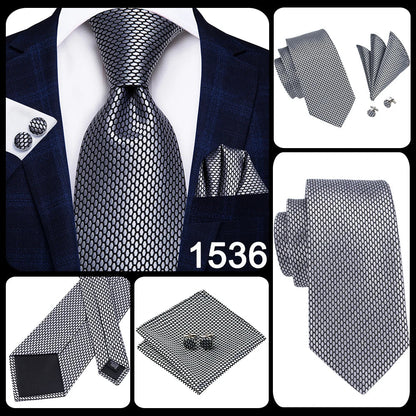 Hi-Tie 8.5cm Business Black Solid Paisley 100% Silk Men's Tie Neck Strip Ties for Men Formal Luxury Wedding Neckties Gravatas Good Vibrations