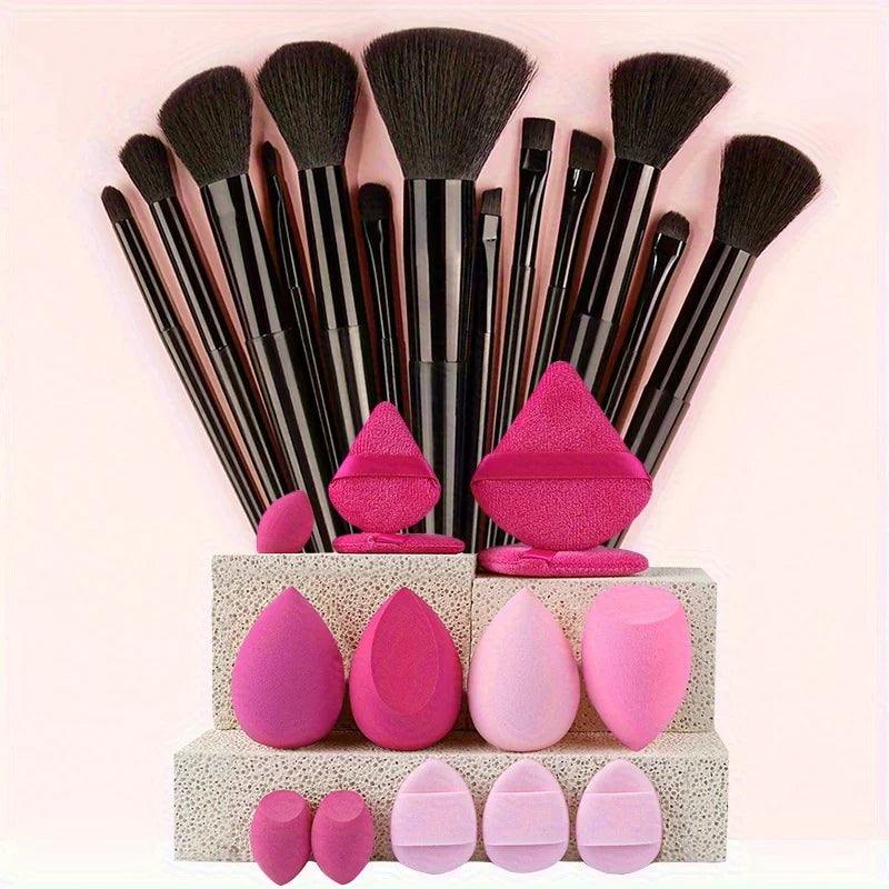 Makeup Brushes 8-29Pcs Makeup Kit Professional Women Cosmetic Soft Powder Brush Eyeshadow Foundation Full Set Travel Beauty Tool Good Vibrations