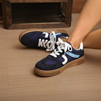 Women's Sneakers New Style Popular Genuine Leather Ladies Moral Training Shoes Casual Spring Flat Shoes Women Zapatos Mujer Good Vibrations