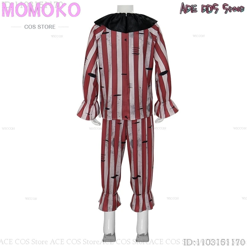 Halloween Horror Scary Clown Nightmere Party Creepy Killer Clown Cosplay Costume Red Wig Party Carnival Women Masquerade Outfit Good Vibrations